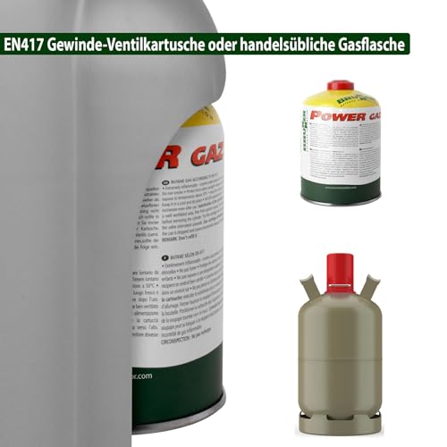 BRUNNER Devil Megaheater Gasheizer L Leistungsstarker Gasheizstrahler mit 2,5kW. Camping-Gasheizung Zelt-Heizung Innenräume und Vorzelt für Gaskartusche oder Gasflasche. – Bild 6