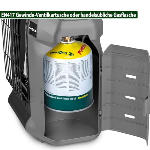 BRUNNER Devil Megaheater Gasheizer L Leistungsstarker Gasheizstrahler mit 2,5kW. Camping-Gasheizung Zelt-Heizung Innenräume und Vorzelt für Gaskartusche oder Gasflasche. – Bild 7