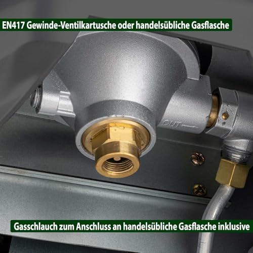 BRUNNER Devil Megaheater Gasheizer L Leistungsstarker Gasheizstrahler mit 2,5kW. Camping-Gasheizung Zelt-Heizung Innenräume und Vorzelt für Gaskartusche oder Gasflasche. – Bild 8
