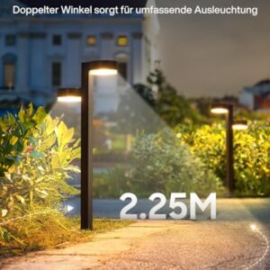Alternative view of GEARLITE 6 Pack Solarlampen für Außen Garten, 2 in 1 Superhelle Warmweiß Solarleuchten für Außen mit 24 Led, IP65 Wasserdichte Solar Gartenleuchten Auto On/Off für Weg Rasen Hof Terrasse, Geschenke