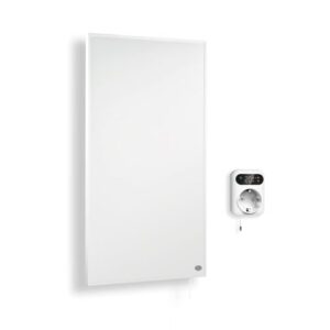 Könighaus Infrarotheizung - 1000 Watt mit TÜV SÜD 5 Jahre Herstellergarantie ✓ Doppelter Überhitzungsschutz ✓ Für Wandmontage ✓ inkl. Smart LED Thermostat und App