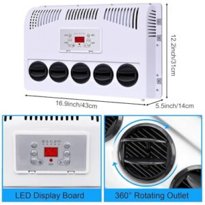 Alternative view of 12 V/24 V Split RV Klimaanlage – schnelle Kühlung, geräuscharm, 800–2400 W Leistung, 250–450 m³/h Luftvolumen, Fernbedienung, effizientes Split-System