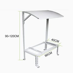 Alternative view of GDHKDDFL Halterungen für Klimaanlagen-Außengeräte, mit AC-Regenschutz, Mini-Split-Bodenmontagehalterung for Außen-AC-Einheit, Universal-AC-Halterung Wärmepumpenbasis
