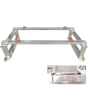 Robuste Edelstahl-Kondensatorhalterung für Mini-Split-Klimaanlagen, stoßfester Bodenständer, maximale Traglast 220 kg, höhenverstellbar, witterungsbeständig, einfache Montage