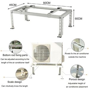 Alternative view of GDHKDDFL Halterungen für Klimaanlagen-Außengeräte, Robuster Bodenständer for kanallose Mini-Split-Klimaanlage, universelle AC-Halterung, Wärmepumpenbasis(90x45x60CM)