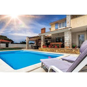 KWAD Styropor Pool de Luxe mit Ecktreppe rechts 600 x 300 x 150 cm blau