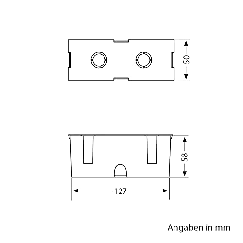 ledscom.de 4 Stück LED Wandeinbauleuchte NOLA, Downlight für außen, IP54, anthrazit matt, 140 x 70mm, warmweiß – Bild 8
