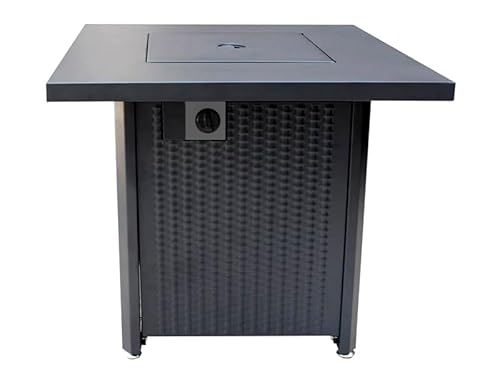 APANA Gas Feuerstelle Outdoor Feuertisch mit Gasfeuerstelle für Terrasse Balkon Garten 50000 BTU mit Lavasteinen und Abdeckhaube – Bild 5