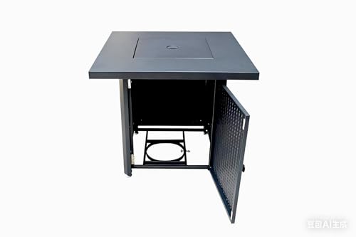 APANA Gas Feuerstelle Outdoor Feuertisch mit Gasfeuerstelle für Terrasse Balkon Garten 50000 BTU mit Lavasteinen und Abdeckhaube – Bild 8