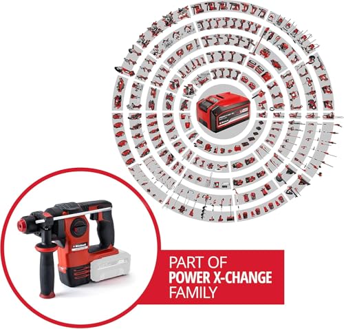 Einhell Professional Akku-Bohrhammer HEROCCO 18/20 Power X-Change (18 V, Brushless, 2,2 J, SDS-plus, pneumatisches Schlagwerk, Tiefenanschlag, inkl. Koffer, ohne Akku) – Bild 2
