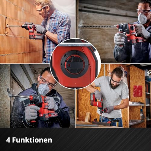 Einhell Professional Akku-Bohrhammer HEROCCO 18/20 Power X-Change (18 V, Brushless, 2,2 J, SDS-plus, pneumatisches Schlagwerk, Tiefenanschlag, inkl. Koffer, ohne Akku) – Bild 7