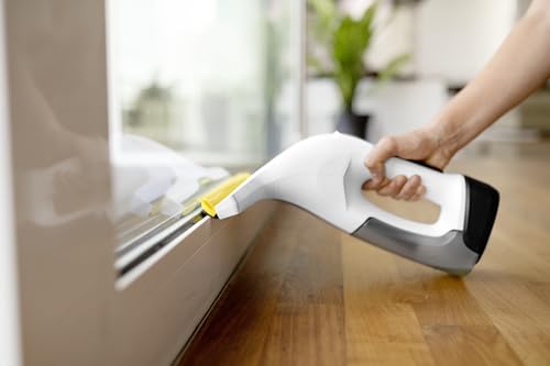 Kärcher Akku-Fenstersauger WV 5 Ultra Care, Akkulaufzeit: 45 min., Xtra!Flex® Silikonlippe & 360° Comfort!Clean, verstellbare Sprühflasche mit Mikrofaser-Wischbezug, 20 ml Fensterreiniger, USB-C-Port – Bild 6