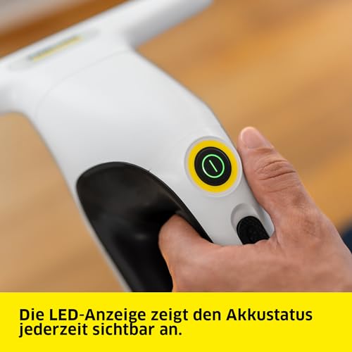 Kärcher Akku-Fenstersauger WV 2 Universal Care, Akkulaufzeit: 35 min., Schmutzwassertank: 120 ml, Sprühflasche mit Mikrofaser-Wischbezug, 20 ml Fensterreiniger, USB-C-Port – Bild 6