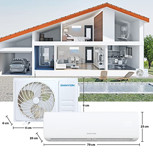Danyon Multisplit Klimaanlage 2 Innengeräte - 18000 BTU - 5,2 kW, sehr leise & energiesparend, Smart Home, Inverter Klimagerät mit Heizfunktion, WiFi und App, Splitgerät vorgefüllt mit R32 Kältemittel – Bild 9