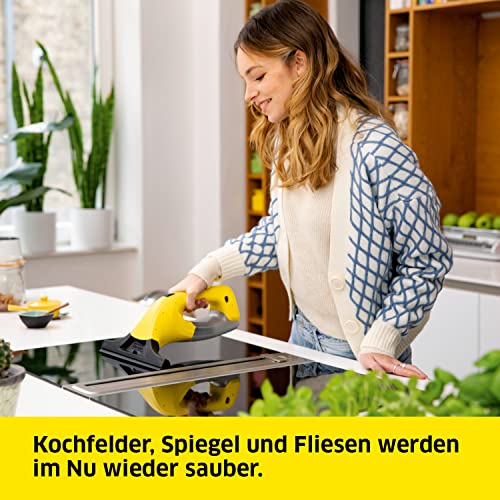 Kärcher Fenstersauger WV 1 Plus (Akkulaufzeit: 20 min, Gewicht: 0,5 kg, Flächenleistung je Akkuladung: 55 m², Sprühflasche mit Mikrofaserbezug, Fensterreiniger-Konzentrat 20 ml) – Bild 4