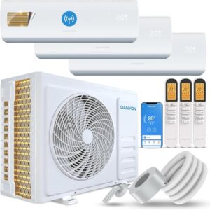 Danyon Multisplit Klimaanlage 3 Innengeräte - 27000 BTU - 7,9 kW - Inverter Klimagerät mit Heizfunktion, WiFi und Smart-Home - sehr leise & energiesparend, Splitgerät vorgefüllt