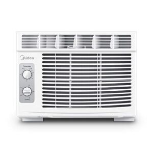 MIDEA 5.000 BTU EasyCool Fensterklimagerät und Lüfter, kühlt bis zu 150 Quadratmeter mit einfach zu bedienenden mechanischen Steuerungen und einem wiederverwendbaren Filter, 5000, weiß