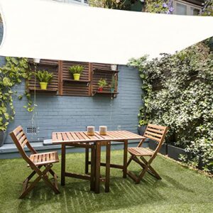 HAIKUS Sonnensegel 3x6 Meter Rechteckig weiß, UV Schutz atmungsaktiv 6x3 m HDPE Sonnenschutz für Garten Balkon und Terrasse, Weiss(3x6m)