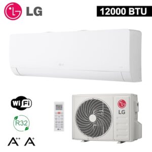 Alternative view of LG Mono Split Klimaanlage Libero WZ (WZ12AWN.SNU1 WZ12AWU.SUU1), 12000 Btu, Klimagerät mit R32 Wärmepumpe, Integriertem WiFi, A /A , Mattweiß