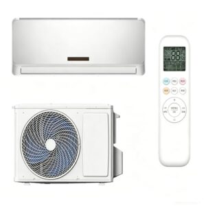 LIFEZEAL Split-Klimagerät 9000 BTU, Leises Inverter-Klimaanlage, Kältemittel R32, Klimagerät mit Selbstreinigung, Air Conditioner mit Fernbedienung für 42m³ Räume, Wandhalterung