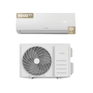 EVVO Splitklima-Klimaanlage, WLAN, Kühlung und Heizung, WLAN-Konnektivität, Invertermotor, Wärmepumpe, Klasse A /A , Luftentfeuchter, Kühlmittel R32 (9.000 BTU)