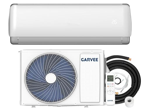 AUX 9000BTU Mini Split Air Conditioner, FM Serie, SEER 6.1 a Energieeffizienzklasse, R32 Kältemittel, 220-240V~50Hz, WiFi-Steuerung, Wandmontage, Split Klimaanlage Für Wohnzimmer Schlafzimmer Büro,