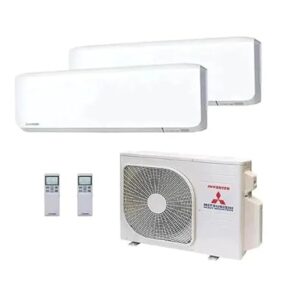 Mitsubishi Heavy SRK-ZS-WF Multisplit-Klimaanlage, 2 Wandgeräte, Kühlleistung, WLAN (2.0 kW 2.0 kW - 4.0 kW Außeneinheit)