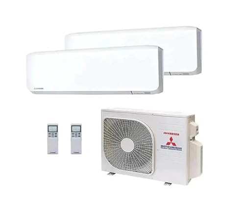 Mitsubishi Heavy SRK-ZS-WF Multisplit-Klimaanlage, 2 Wandgeräte, Kühlleistung, WLAN (2.0 kW 2.0 kW - 4.0 kW Außeneinheit)
