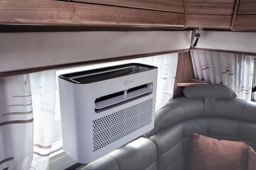Qlima Qsplit Mini Klimaanlage Wohnwagen & Wohnmobil - 1,46 kW - 5000 BTU - Kühlen & Heizen (560W) - WLAN - Leise & Energieeffizient - 280 m³/h Luftstrom - Für Räume bis 20 m² - DEF - Mini Split - mobi – Bild 3