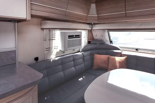 Qlima Qsplit Mini Klimaanlage Wohnwagen & Wohnmobil - 1,46 kW - 5000 BTU - Kühlen & Heizen (560W) - WLAN - Leise & Energieeffizient - 280 m³/h Luftstrom - Für Räume bis 20 m² - DEF - Mini Split - mobi – Bild 6
