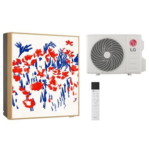 LG Mono Split Klimaanlage ArtCool Gallery Photo A12GA1, Wandklimagerät 12000 Btu mit Wärmepumpe, Personalisierbares Frontpanel, WiFi, A /A