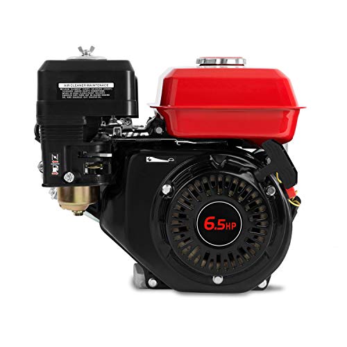 EBERTH 6,5 PS 4,8 kW Benzinmotor Standmotor Kartmotor Antriebsmotor mit 19,05 mm Ø Welle mit AG, Ölmangelsicherung, 4-Takt, 1 Zylinder Benzin Motor, 196 ccm Hubraum, luftgekühlt, Seilzugstart – Bild 4