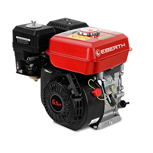 EBERTH 6,5 PS 4,8 kW Benzinmotor Standmotor Kartmotor Antriebsmotor mit 19,05 mm Ø Welle mit AG, Ölmangelsicherung, 4-Takt, 1 Zylinder Benzin Motor, 196 ccm Hubraum, luftgekühlt, Seilzugstart – Bild 5