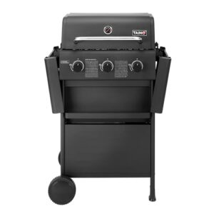 Alternative view of TAINO COMPACT Gasgrill Grillwagen Griller BBQ Edelstahl-Brenner Gas-Grill schwarz Balkon City (3 0, Schwarz)