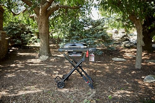 Weber Traveler Compact Gasgrill (2026) / Tragbares klappbares Design mit Rädern, Automatische Deckelarretierung und Deckelthermometer, 1 Brenner, 81 cm breit, 52 x 36 cm Grillfläche, Schwarz – Bild 16