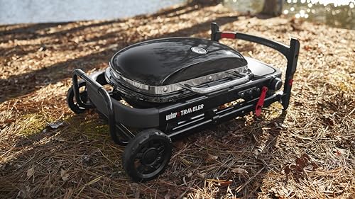 Weber Traveler Compact Gasgrill (2026) / Tragbares klappbares Design mit Rädern, Automatische Deckelarretierung und Deckelthermometer, 1 Brenner, 81 cm breit, 52 x 36 cm Grillfläche, Schwarz – Bild 22