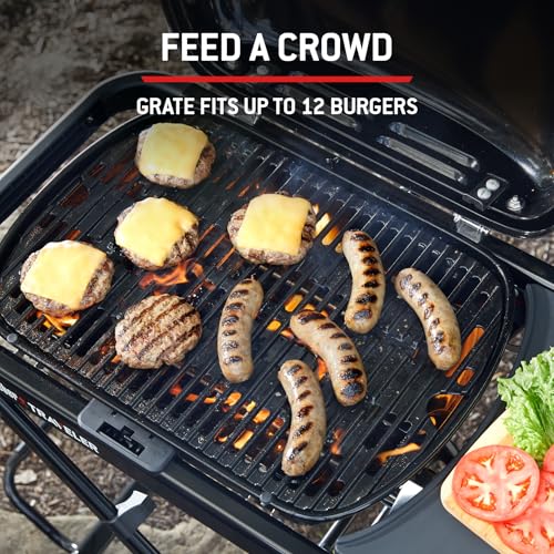 Weber Traveler Compact Gasgrill (2026) / Tragbares klappbares Design mit Rädern, Automatische Deckelarretierung und Deckelthermometer, 1 Brenner, 81 cm breit, 52 x 36 cm Grillfläche, Schwarz – Bild 6