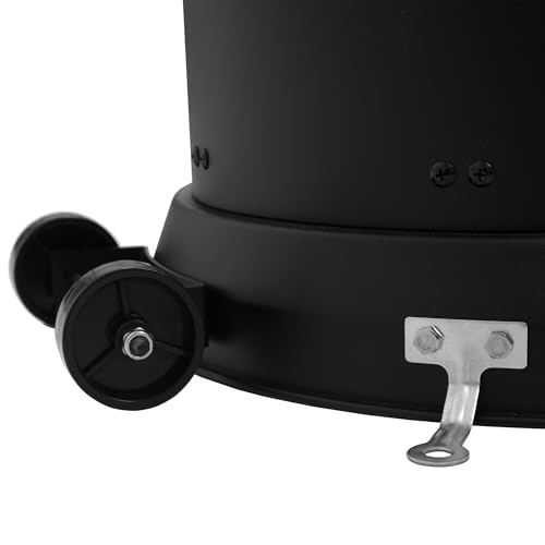 Zelsius Heizstrahler mit Glasröhre Davos 15 kW Schwarz | Ø 57 x (H) 174 cm | Spiralflammen-Heizstrahler, Terrassenheizstrahler, Heizpilz, Feuersäule Outdoor, Gasheizstrahler, Terrassenstrahler Gas – Bild 6
