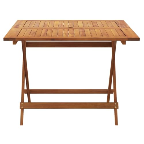 vidaXL Gartentisch Klappbar, Esstisch für Garten Hof Terrasse, Klapptisch mit viel Platz, Tisch Campingtisch Balkontisch, Massivholz Akazie – Bild 7