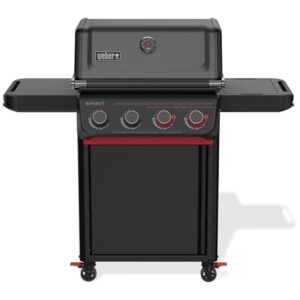 Weber Spirit E-425c Gasgrill, Stealth Black Edition, 4-Brenner, mit Sear Zone