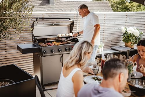 Enders® Gasgrill Hyde 6 SIKR Turbo II inkl. Thermometer, 6-Brenner aus Edelstahl, 800 °C TURBO ZONE, SWITCH GRID, Infarot-Backburner und Seitenkocher – Bild 2