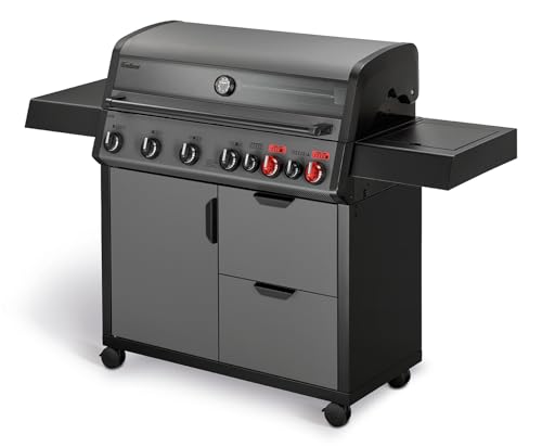 Enders® Gasgrill Hyde 6 SIKR Turbo II inkl. Thermometer, 6-Brenner aus Edelstahl, 800 °C TURBO ZONE, SWITCH GRID, Infarot-Backburner und Seitenkocher – Bild 3
