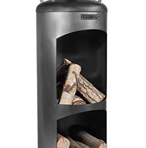 Alternative view of Gartenkamin Faro Gartenofen H 158 cm zum Heizen und Grillen Terrassenofen aus Naturstahl Kamin Ofen CookKing
