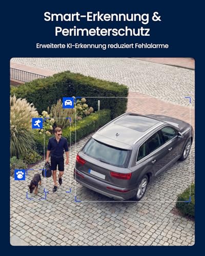 Reolink Dreifachobjektiv PoE Sicherheitskamera für den Außenbereich, 10MP 180° Panorama & 4K PT mit Auto-Tracking, KI-Videosuche, Perimeterschutz, Farb- & IR-Nachtsicht, 24/7-Aufzeichnung, OMVI 3i PoE – Bild 7