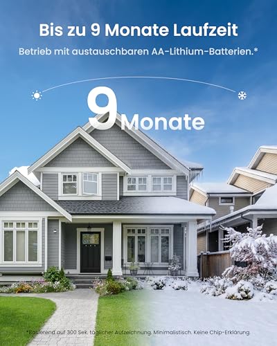 Reolink Magnetische Überwachungskamera Akku Set, 9 Monate Laufzeit, Lokaler Speicher, Fernzugriff, Smart Playback, Dual-Band WLAN, Kein ABO, für Innen & Außen, Hub Mini 2X Argus MagiCam – Bild 3