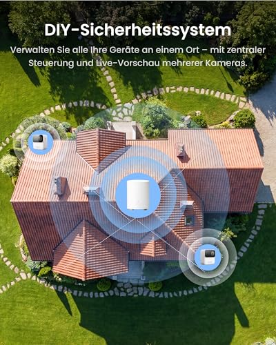 Reolink Magnetische Überwachungskamera Akku Set, 9 Monate Laufzeit, Lokaler Speicher, Fernzugriff, Smart Playback, Dual-Band WLAN, Kein ABO, für Innen & Außen, Hub Mini 2X Argus MagiCam – Bild 8