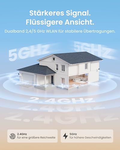 Reolink Magnetische Überwachungskamera Akku Set, 9 Monate Laufzeit, Lokaler Speicher, Fernzugriff, Smart Playback, Dual-Band WLAN, Kein ABO, für Innen & Außen, Hub Mini 2X Argus MagiCam – Bild 9