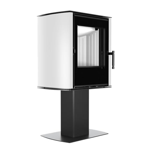 Modern Kamineinsatz KOVI auf einem Bein Cane White 6,5 kW – Bild 2