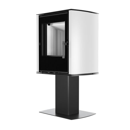 Modern Kamineinsatz KOVI auf einem Bein Cane White 6,5 kW – Bild 3