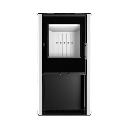 Modern Kamineinsatz KOVI Cane S White 6,5 KW
